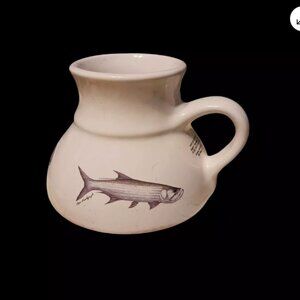 Anglers Expressions 1998 Travel Mug Fish Salt Water Fish Fishing Hand decorated
